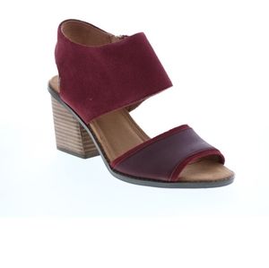 TOMS oxblood red Sandals